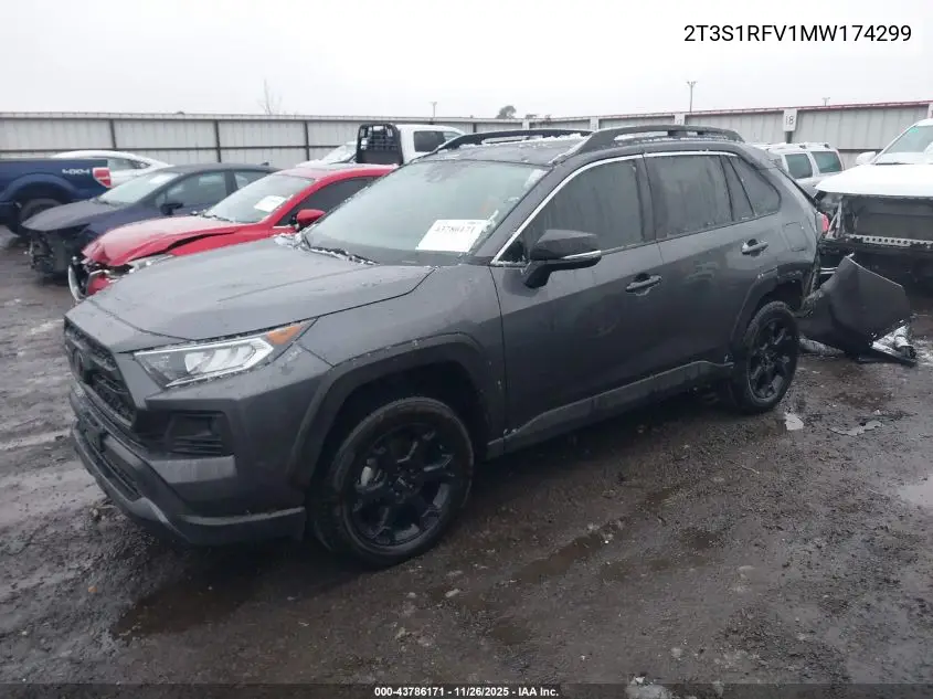 2T3S1RFV1MW174299 2021 Toyota Rav4 Trd Off-Road