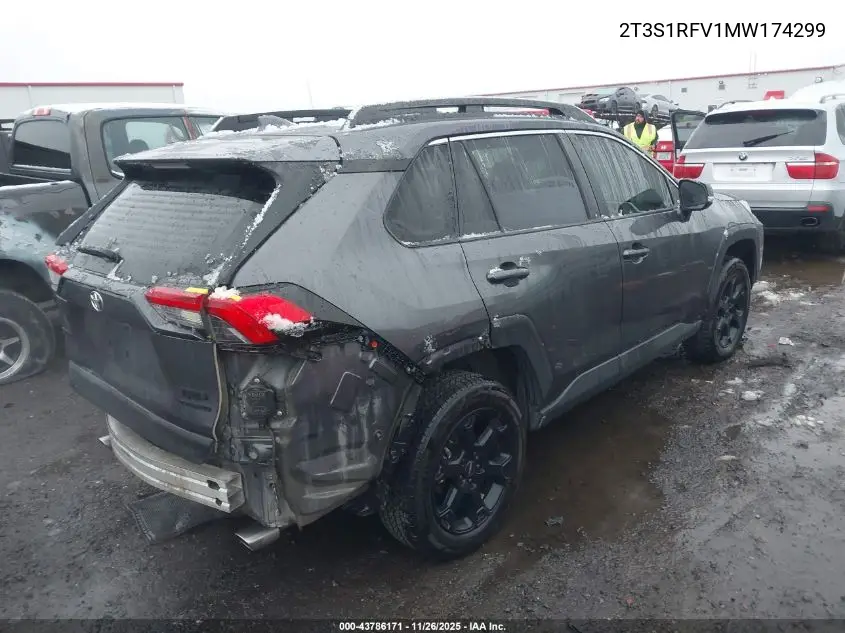 2T3S1RFV1MW174299 2021 Toyota Rav4 Trd Off-Road