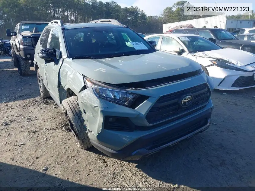 2T3S1RFV0MW221323 2021 Toyota Rav4 Trd Off-Road