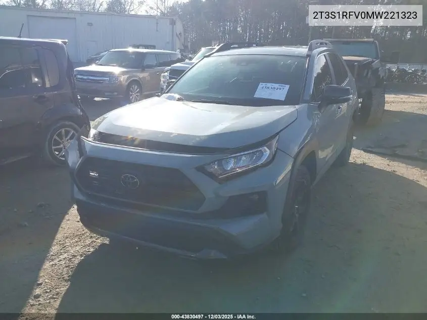 2T3S1RFV0MW221323 2021 Toyota Rav4 Trd Off-Road