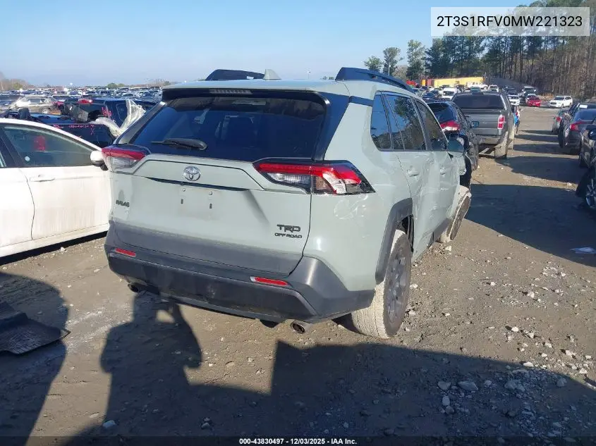 2T3S1RFV0MW221323 2021 Toyota Rav4 Trd Off-Road