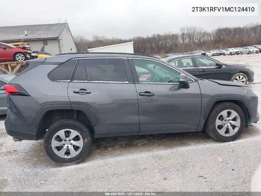 2T3K1RFV1MC124410 2021 Toyota Rav4 Le