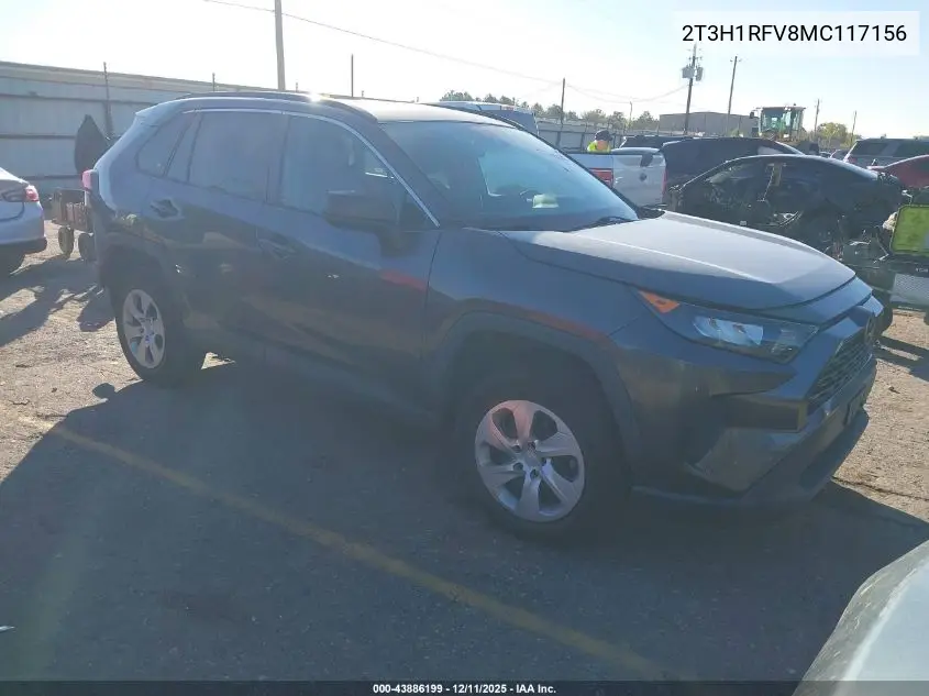 2T3H1RFV8MC117156 2021 Toyota Rav4 Le