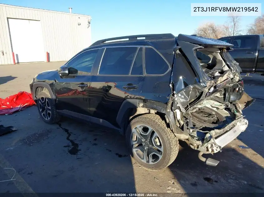 2T3J1RFV8MW219542 2021 Toyota Rav4 Adventure