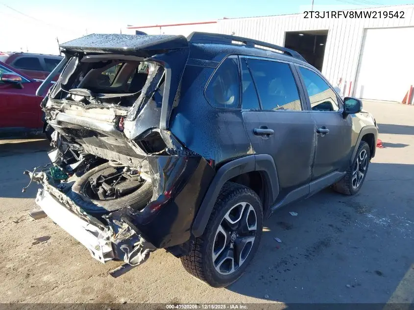 2T3J1RFV8MW219542 2021 Toyota Rav4 Adventure