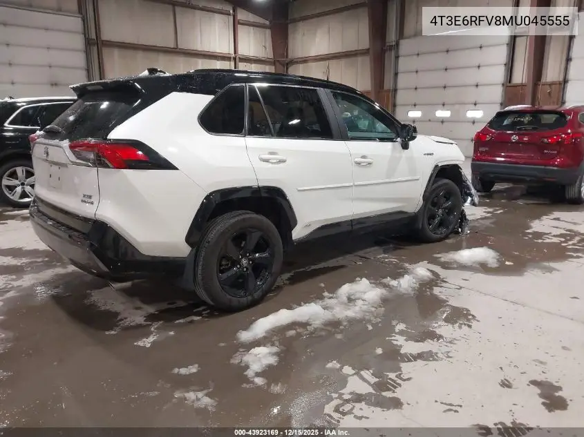 4T3E6RFV8MU045555 2021 Toyota Rav4 Hybrid Xse