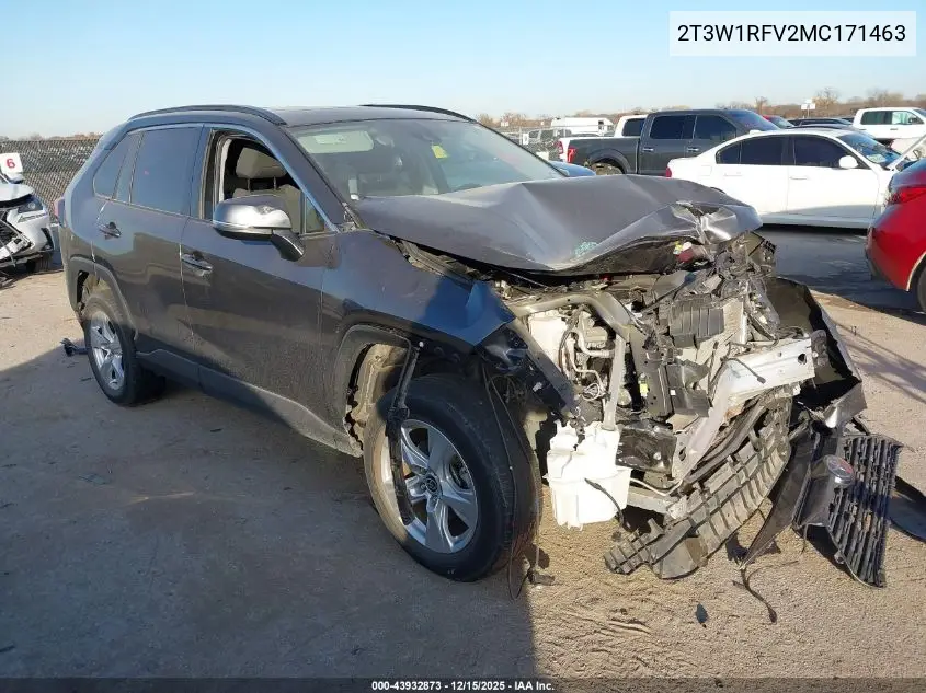 2T3W1RFV2MC171463 2021 Toyota Rav4 Xle