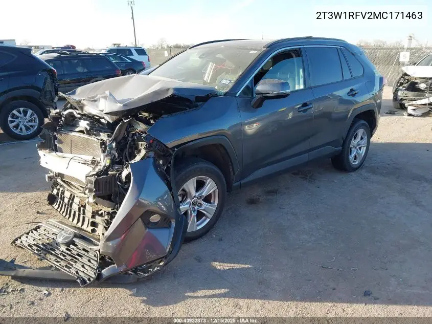 2T3W1RFV2MC171463 2021 Toyota Rav4 Xle