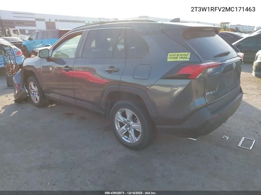 2T3W1RFV2MC171463 2021 Toyota Rav4 Xle