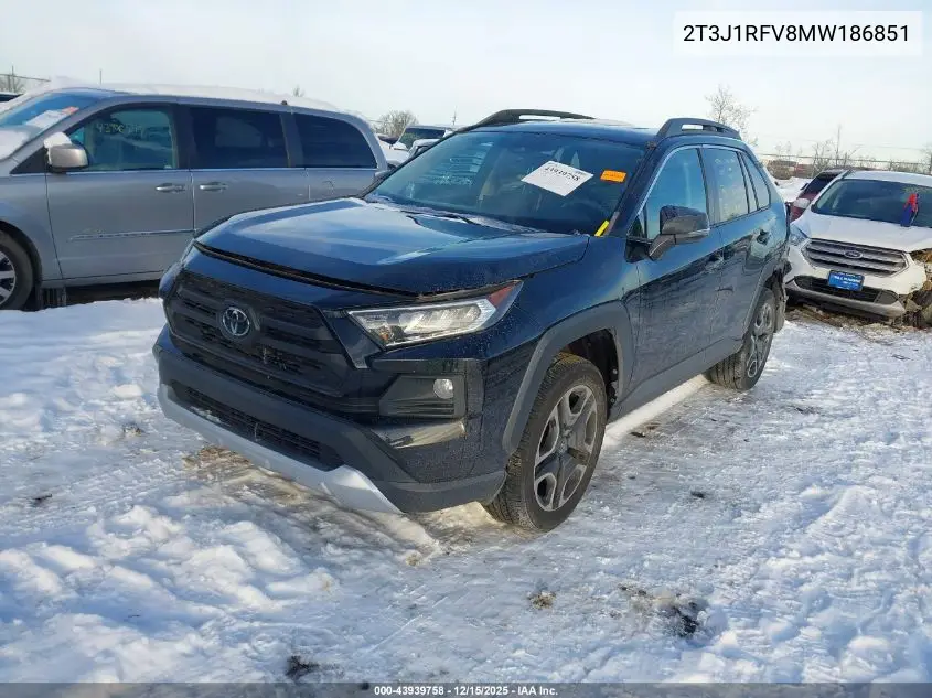 2T3J1RFV8MW186851 2021 Toyota Rav4 Adventure