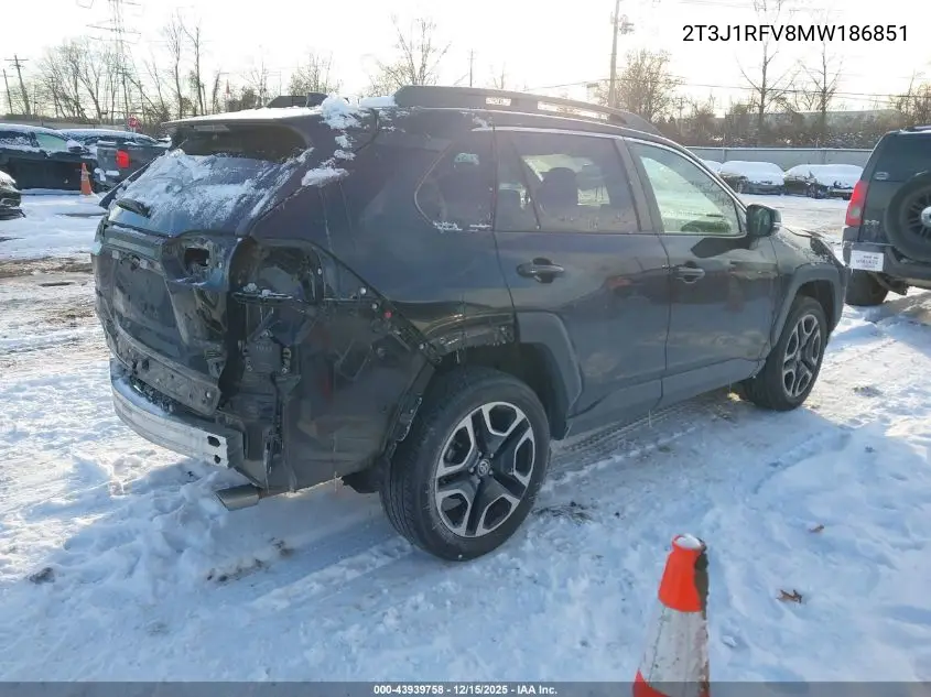 2T3J1RFV8MW186851 2021 Toyota Rav4 Adventure