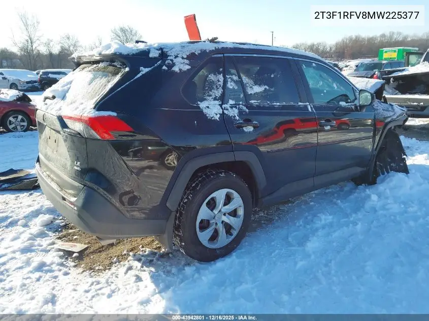 2T3F1RFV8MW225377 2021 Toyota Rav4 Le