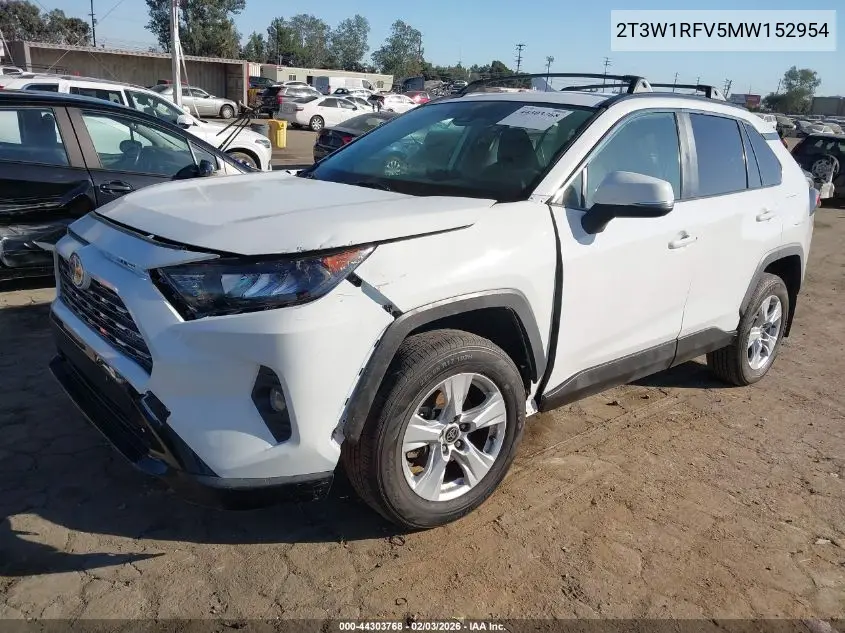 2T3W1RFV5MW152954 2021 Toyota Rav4 Xle