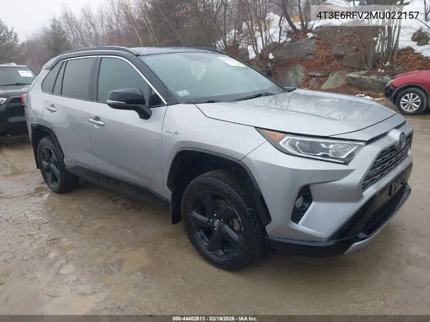 4T3E6RFV2MU022157 2021 Toyota Rav4 Hybrid Xse