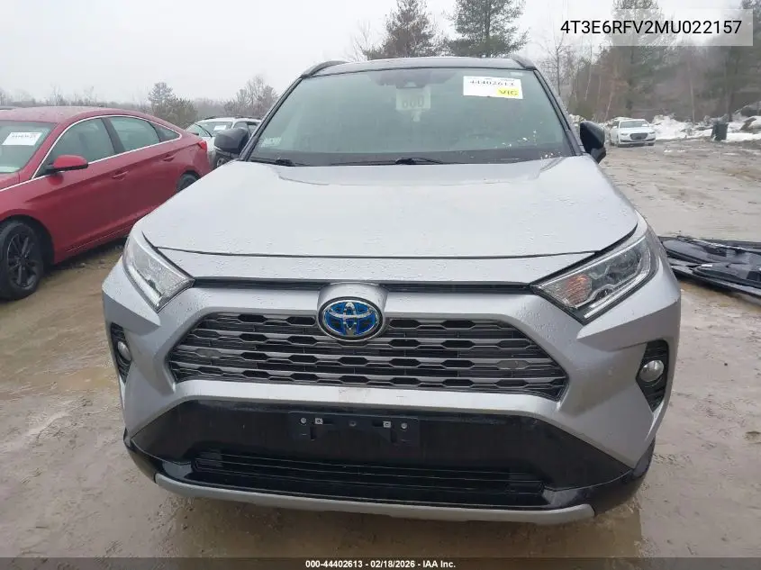 4T3E6RFV2MU022157 2021 Toyota Rav4 Hybrid Xse