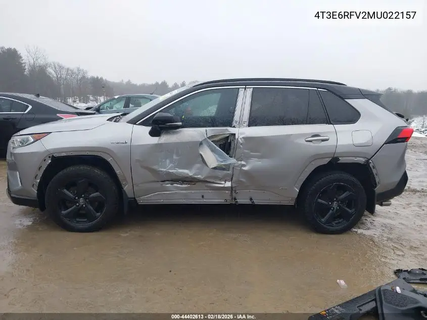 4T3E6RFV2MU022157 2021 Toyota Rav4 Hybrid Xse