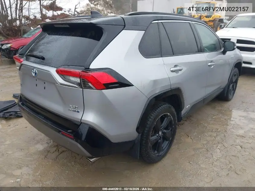 4T3E6RFV2MU022157 2021 Toyota Rav4 Hybrid Xse