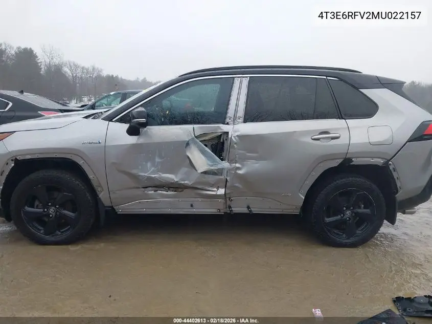 4T3E6RFV2MU022157 2021 Toyota Rav4 Hybrid Xse