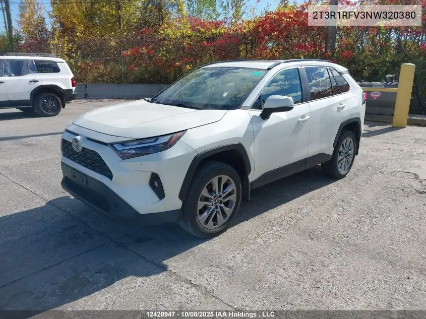 2T3R1RFV3NW320380 2022 Toyota Rav4 Xle