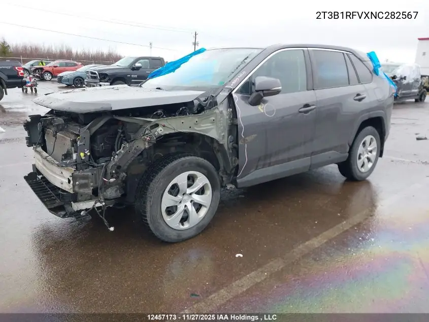 2T3B1RFVXNC282567 2022 Toyota Rav4 Le