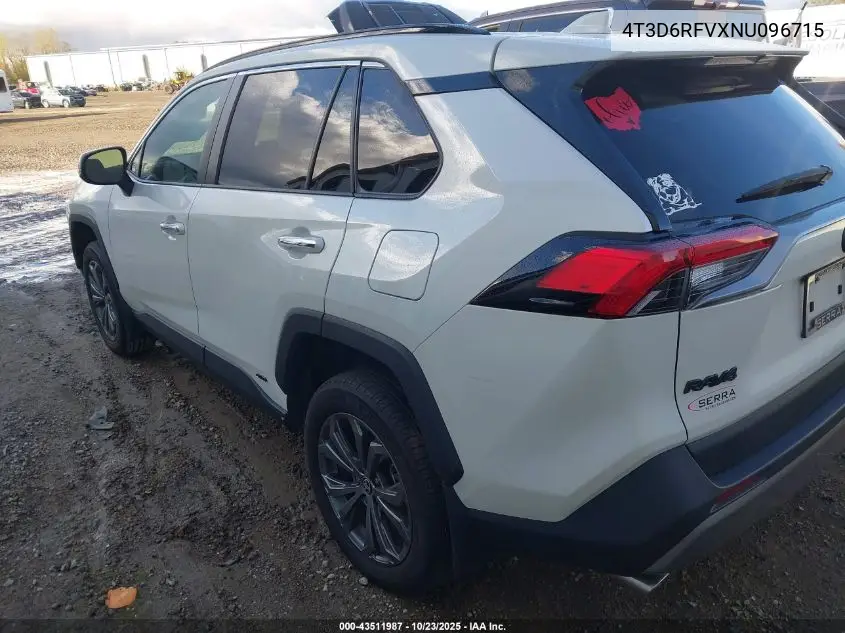 4T3D6RFVXNU096715 2022 Toyota Rav4 Hybrid Limited
