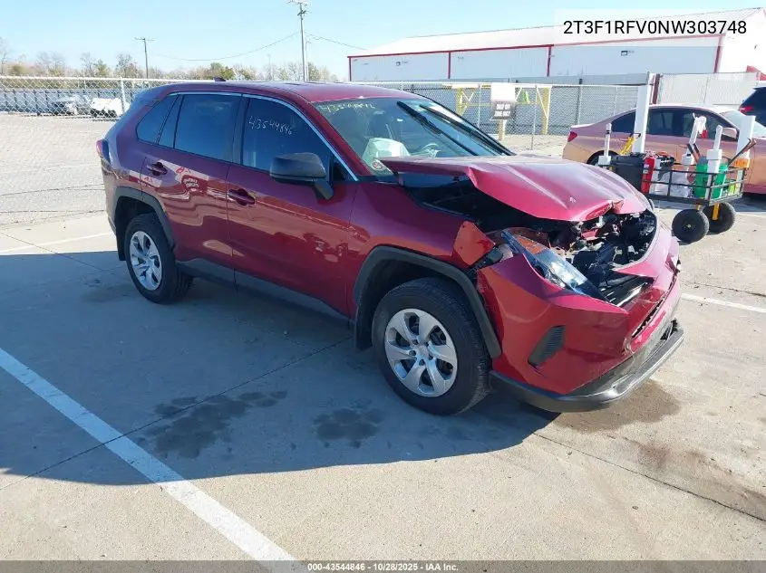 2T3F1RFV0NW303748 2022 Toyota Rav4 Le