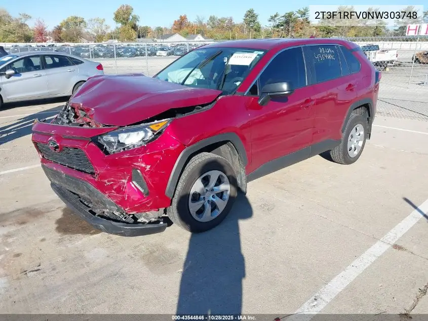 2T3F1RFV0NW303748 2022 Toyota Rav4 Le