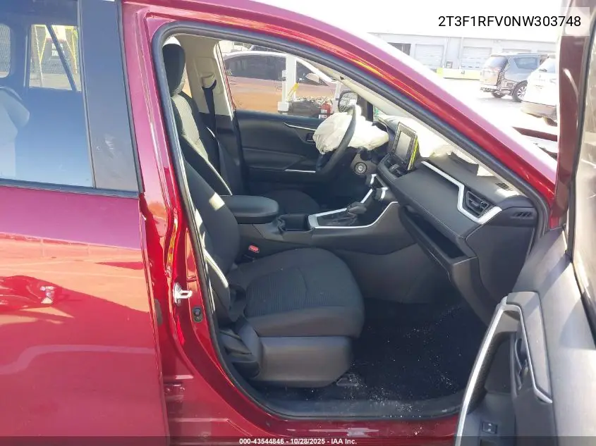 2T3F1RFV0NW303748 2022 Toyota Rav4 Le