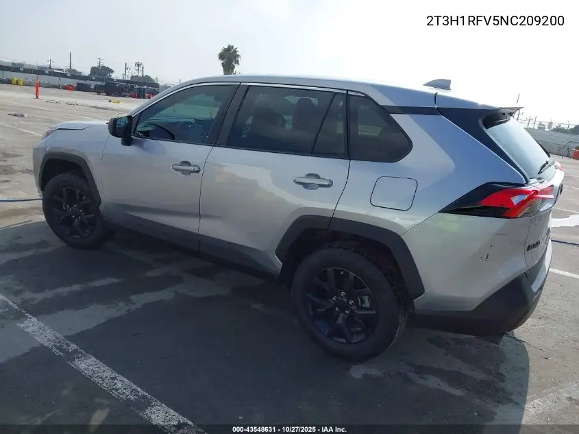 2T3H1RFV5NC209200 2022 Toyota Rav4 Le