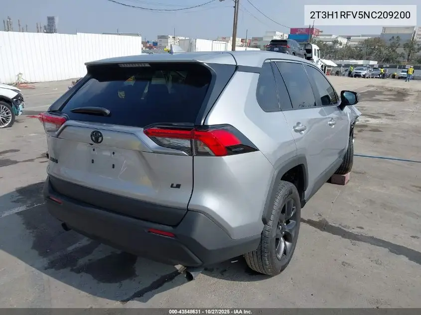 2T3H1RFV5NC209200 2022 Toyota Rav4 Le
