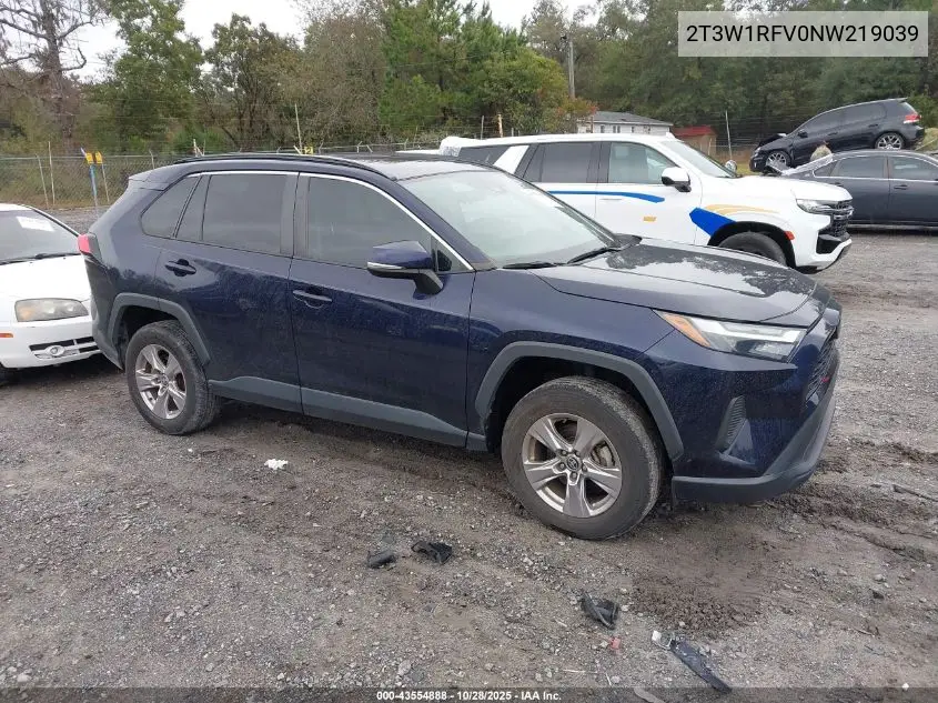 2T3W1RFV0NW219039 2022 Toyota Rav4 Xle