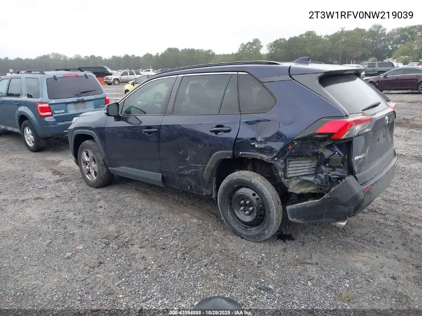 2T3W1RFV0NW219039 2022 Toyota Rav4 Xle