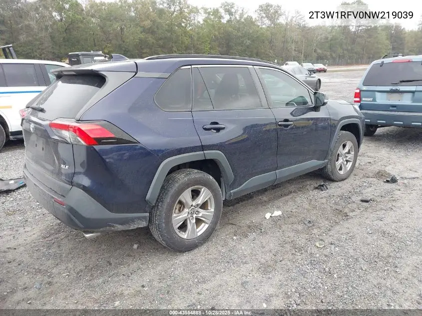 2T3W1RFV0NW219039 2022 Toyota Rav4 Xle