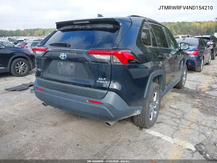 JTMRWRFV4ND154210 2022 Toyota Rav4 Hybrid Xle