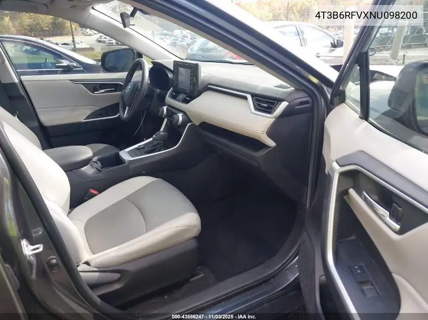 4T3B6RFVXNU098200 2022 Toyota Rav4 Hybrid Xle Premium