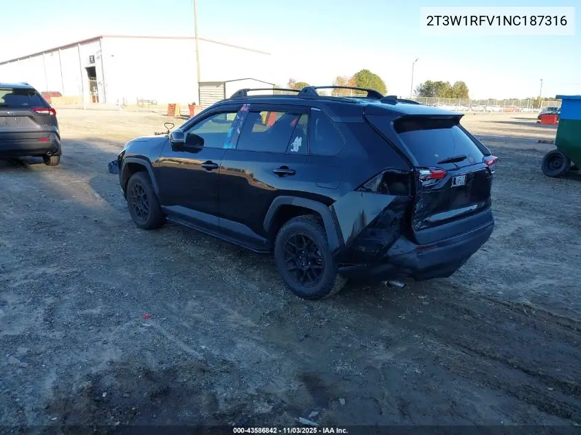 2T3W1RFV1NC187316 2022 Toyota Rav4 Xle