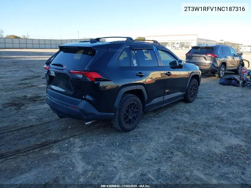 2T3W1RFV1NC187316 2022 Toyota Rav4 Xle