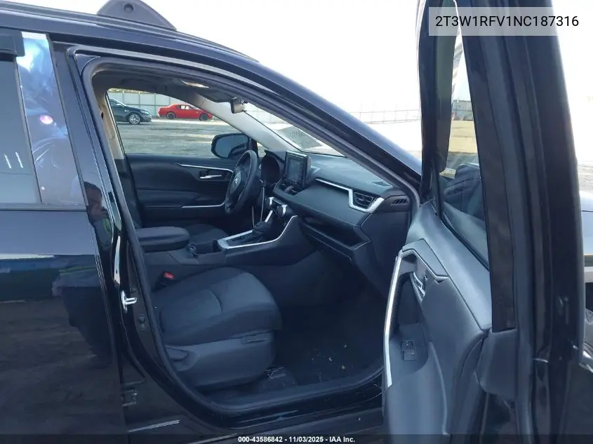 2T3W1RFV1NC187316 2022 Toyota Rav4 Xle