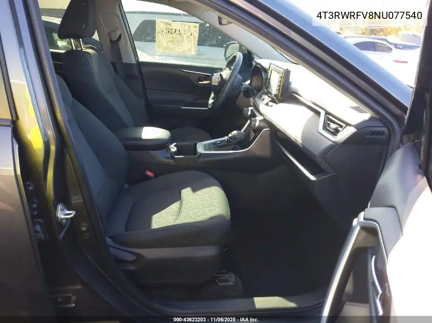 4T3RWRFV8NU077540 2022 Toyota Rav4 Hybrid Xle