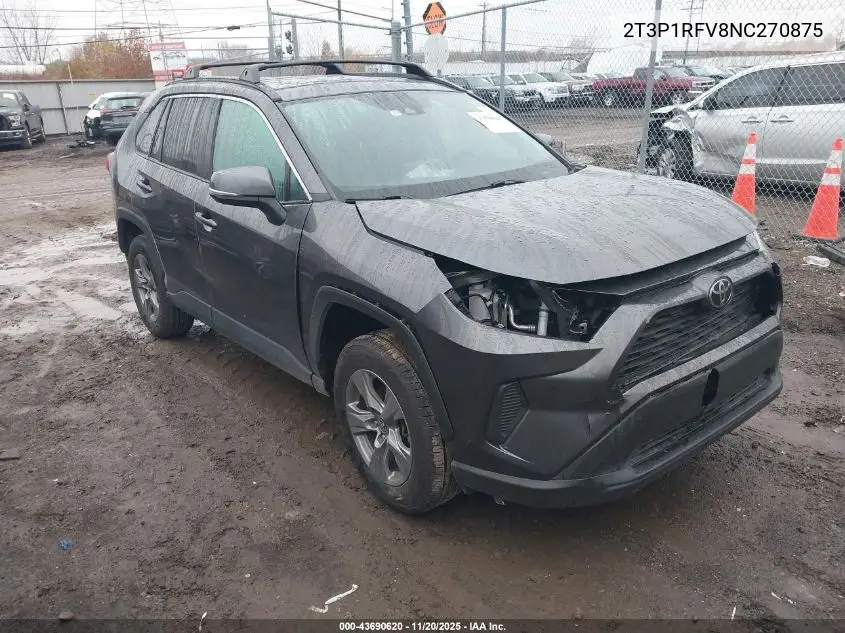 2T3P1RFV8NC270875 2022 Toyota Rav4 Xle