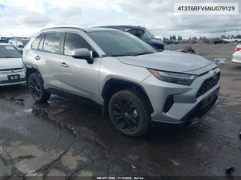 4T3T6RFV6NU079129 2022 Toyota Rav4 Hybrid Se