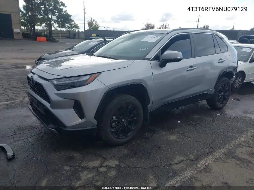 4T3T6RFV6NU079129 2022 Toyota Rav4 Hybrid Se