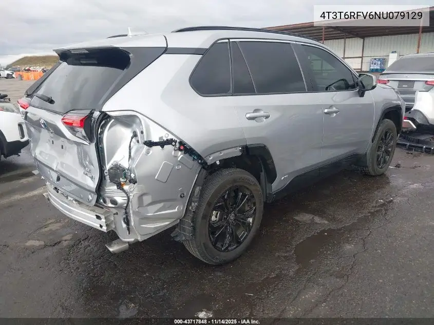 4T3T6RFV6NU079129 2022 Toyota Rav4 Hybrid Se