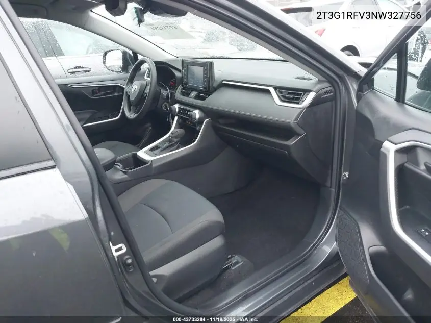 2T3G1RFV3NW327756 2022 Toyota Rav4 Le