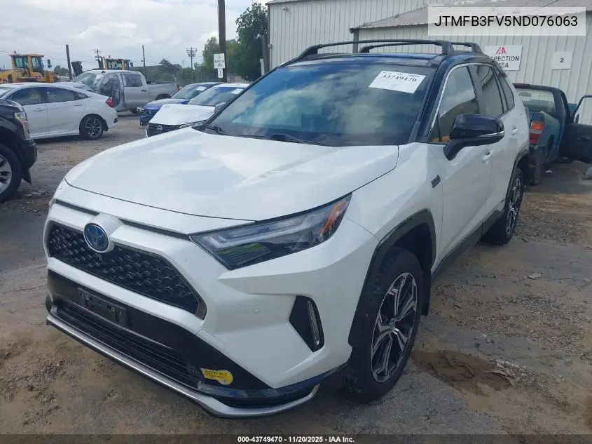 JTMFB3FV5ND076063 2022 Toyota Rav4 Prime Xse