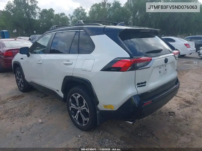JTMFB3FV5ND076063 2022 Toyota Rav4 Prime Xse