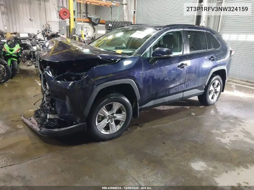 2T3P1RFV3NW324159 2022 Toyota Rav4 Xle