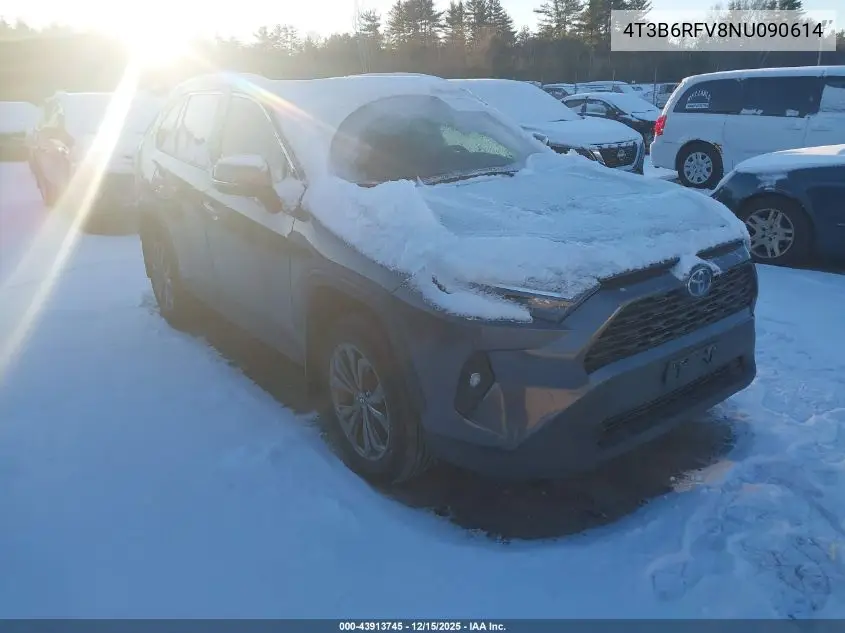 4T3B6RFV8NU090614 2022 Toyota Rav4 Hybrid Xle Premium