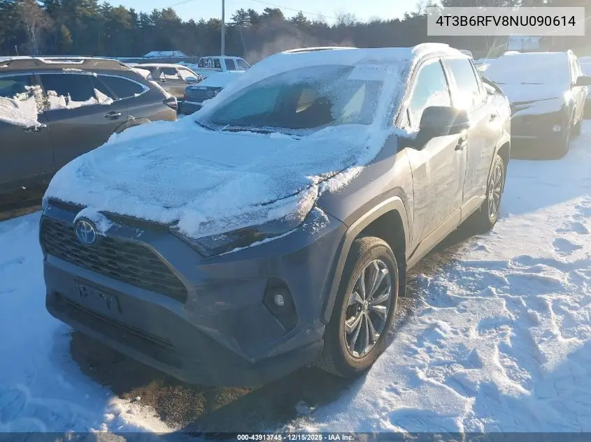 4T3B6RFV8NU090614 2022 Toyota Rav4 Hybrid Xle Premium