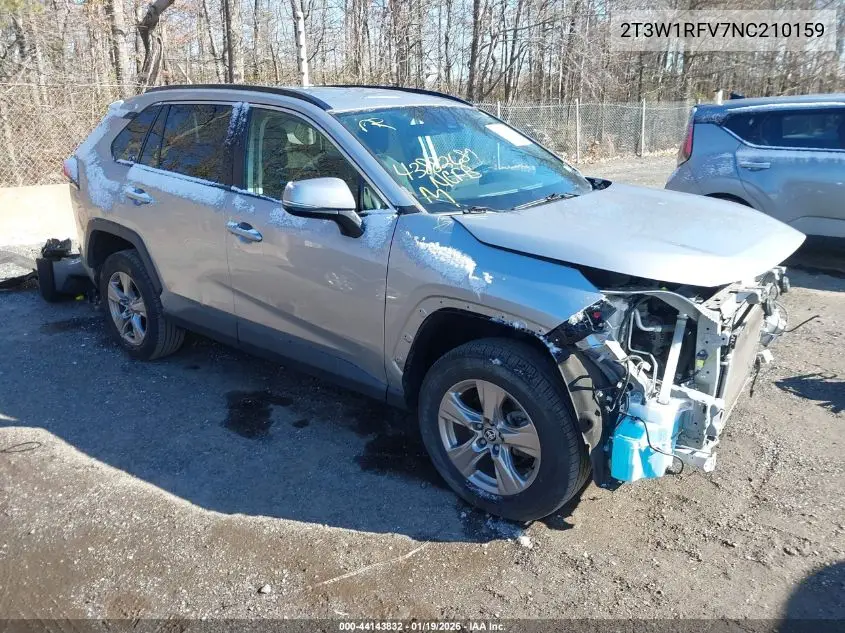 2T3W1RFV7NC210159 2022 Toyota Rav4 Xle